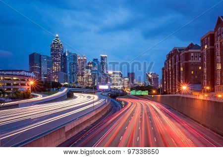 Downtown Atlanta, Georgia, Usa Skyline.