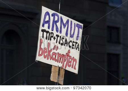 Demonstration On The Occasion Of  The G7 Summit In Munich, Germany, 2015