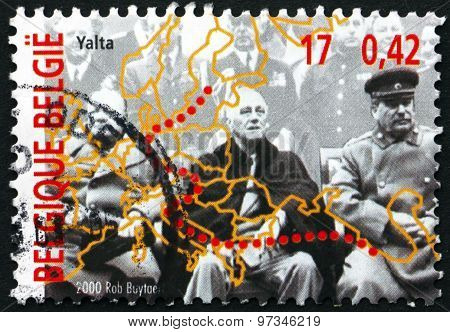 Postage Stamp Belgium 2000 Yalta Conference