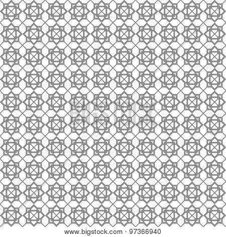 Arabic Graycolor Geometric Pattern