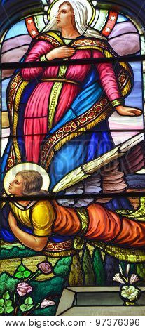 Stained glass window