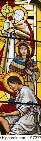 Stained glass window