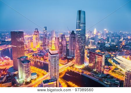 Tianjin At Night