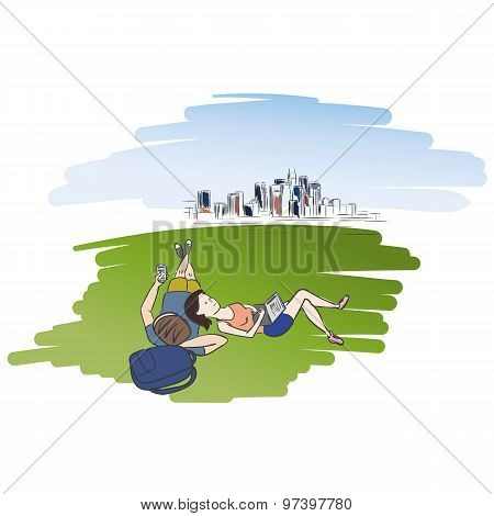 Young couple