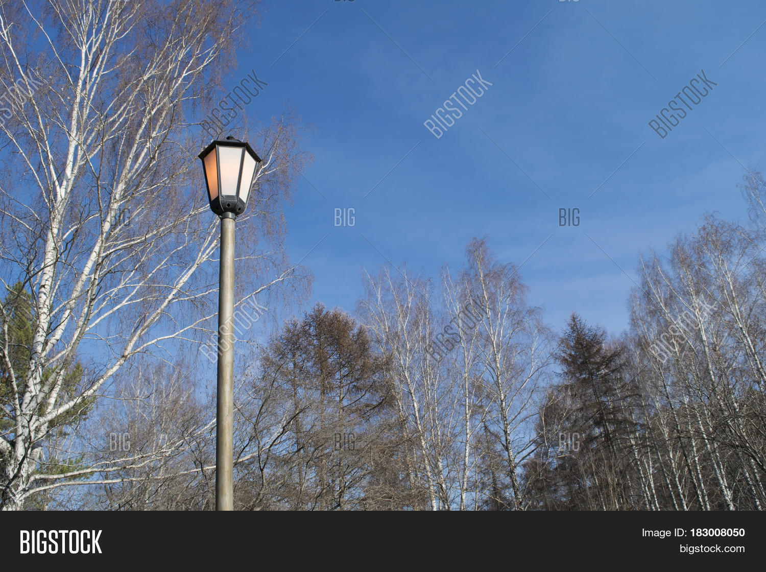 Street Lamp Shines Red Image & Photo (Free Trial) Bigstock