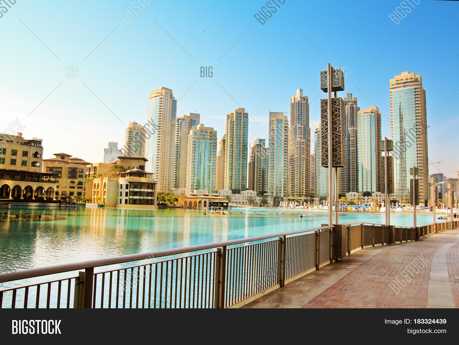 Downtown Dubai Skyline Image & Photo (Free Trial) Bigstock