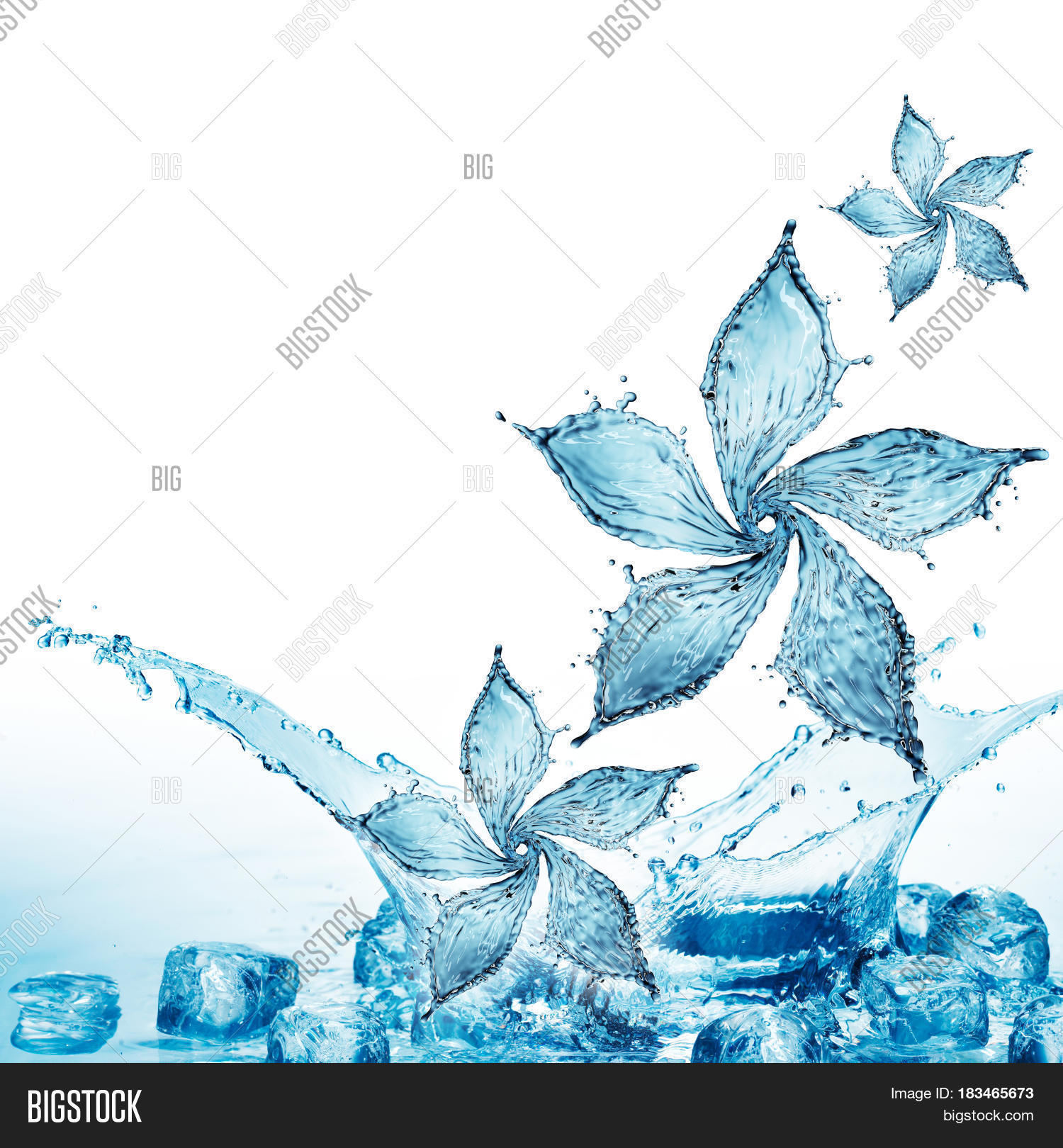 Flower Made Water Image & Photo (Free Trial) Bigstock