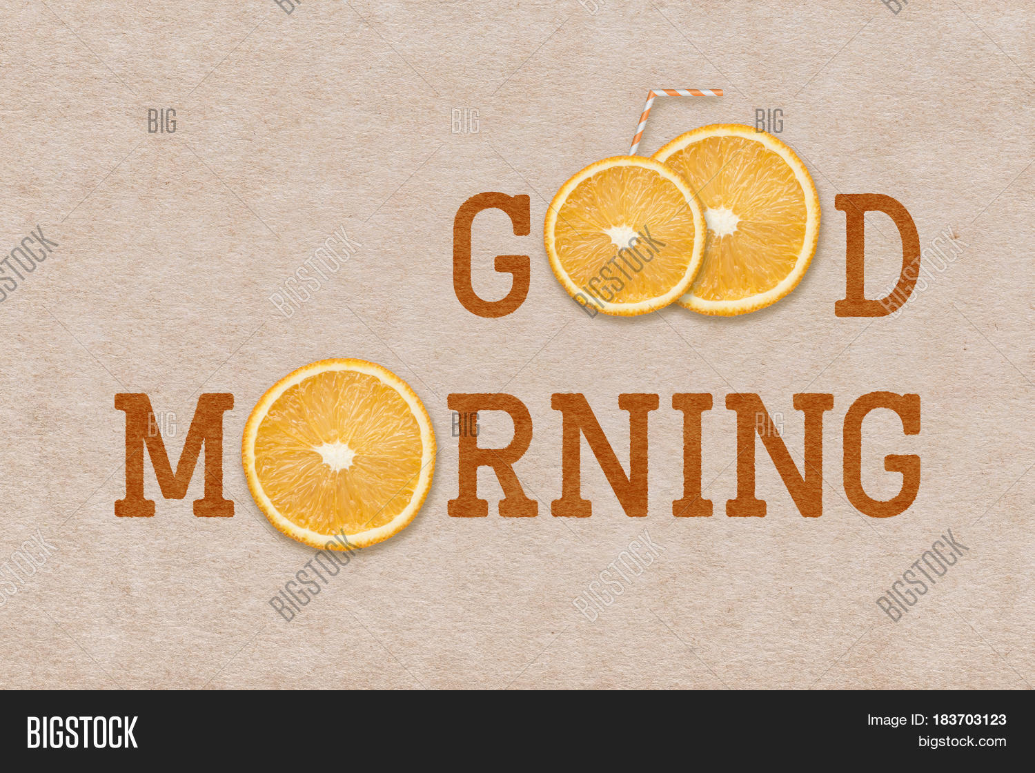 Good Morning Orange Sign Image & Photo Bigstock