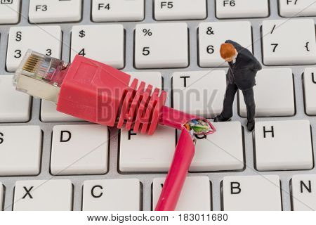 workers, network connector, keyboard