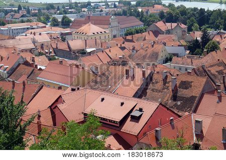 PTUJ, SLOVENIA - JULY 02: Ptuj, town on the Drava River banks, Lower Styria Region, Slovenia on July 02, 2016.
