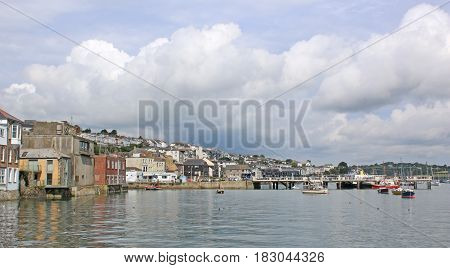 Falmouth by the River Fal in Cornwall