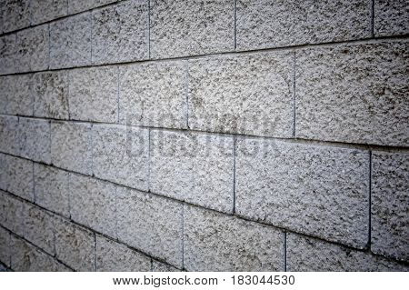 Texture of concrete block wall background .