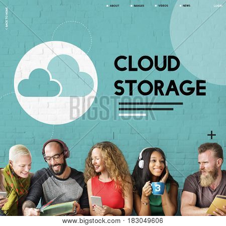 Cloud Computing Data Icon Sign 