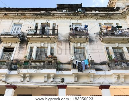 Cuban Apartment Building - Havana, Cuba