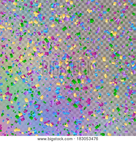 Bright abstract shiny background with festive confetti