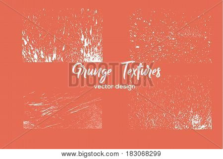 Grunge paint texture set. Distress black rough background. Noise dirty rectangle stamp. Dirty artistic background. Vector illustration