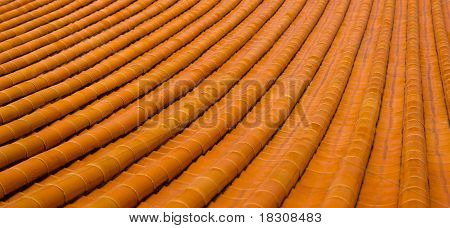 Orange Temple Roof