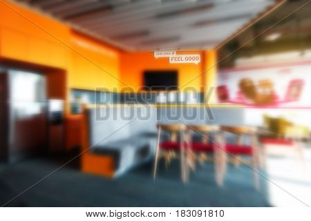 Blur Office Background Coffee Break Area