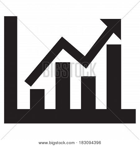 Graph Diagram Icon Growth Analyzing Big Data Chart