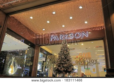 HO CHI MINH CITY VIETNAM - NOVEMBER 26, 2016: Parkson department store. Parkson is a luxurious shopping center in downtown District 1.