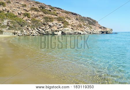 Apokofto beach at Sifnos island Cyclades Greece