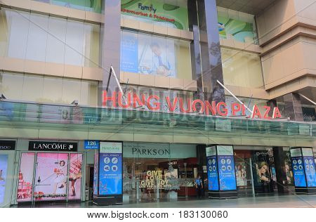 HO CHI MINH CITY VIETNAM - NOVEMBER 27, 2016: Unidentified people visit Parkson department store China town. Parkson is a luxurious shopping center in Vietnam.