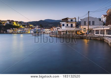 Kokkari village on Samos island in Greece.