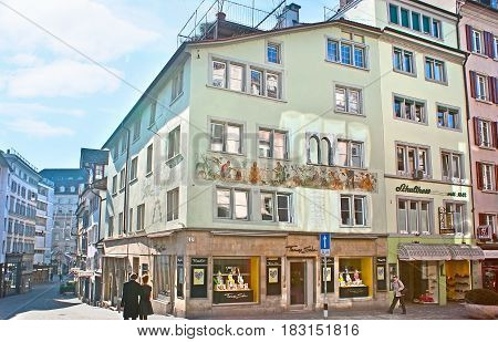 The Medieval Streets Of Zurich