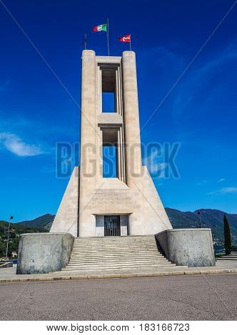 Monumento Ai Caduti War Memorial In Como (hdr)