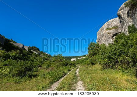 Cave City in the Cherkez-Kermen Valley, Crimea