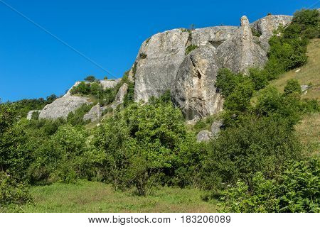 Cave City in the Cherkez-Kermen Valley, Crimea