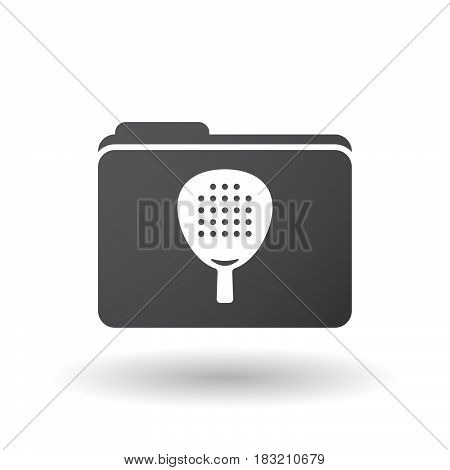 Isolated Folder Signal With  A Paddle Racket