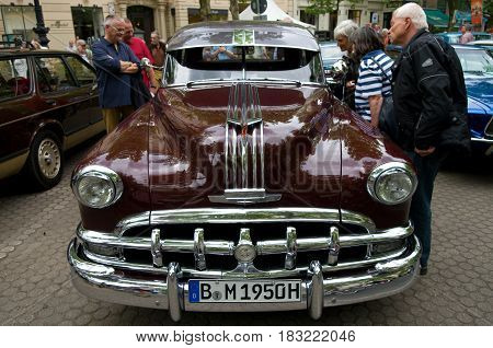 BERLIN - MAY 28: Cars Pontiac Chieftain the exhibition 