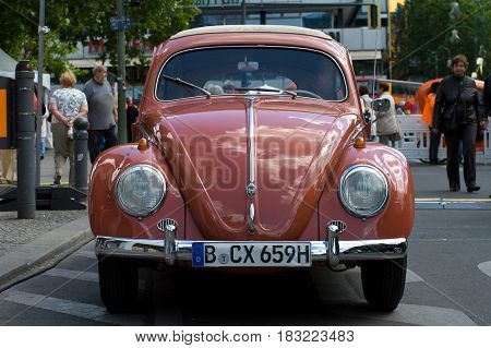 BERLIN - MAY 28: Car Volkswagen Beetle the exhibition 