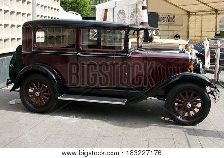 BERLIN - MAY 28: Erskine Model 51 Sedan in 1928 the exhibition 