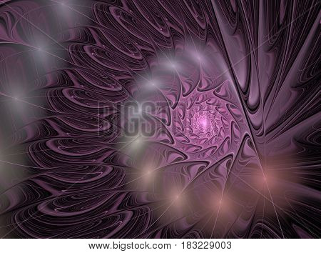 Abstract fractal color texture. Digital art. Abstract Form & Colors. Sophisticated shiny spiral background with soft shade with oil color techniques.