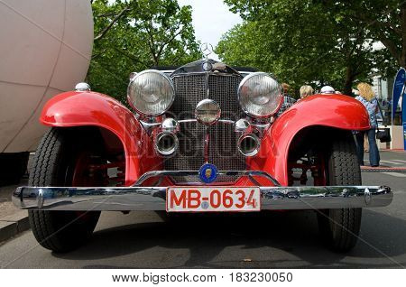 BERLIN - MAY 28: Mercedes-Benz 500K Special Roadster in 1936 the exhibition 