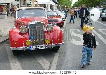BERLIN - MAY 28: Car Mercedes Benz Type 170 the exhibition 