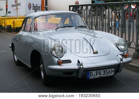 BERLIN - MAY 28: Cars Porsche 356 Turbo the exhibition 