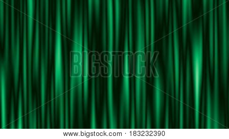 Abstract Green Striped Background With Copy Space