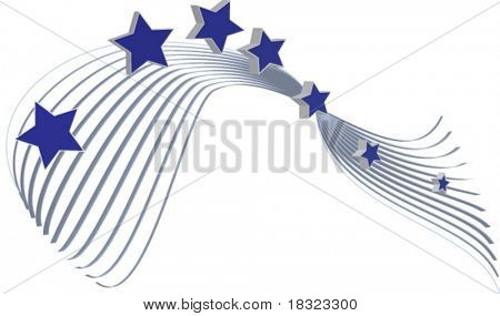 	 star on a background of lines