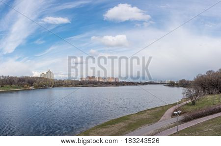 Borisov Ponds In The Southern Administrative District Of Moscow