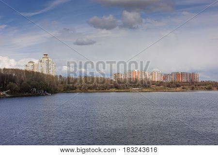 Borisov Ponds In The Southern Administrative District Of Moscow