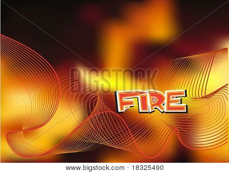 Abstracte brand. Vector