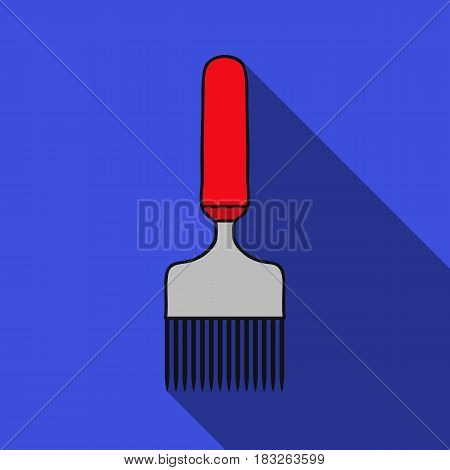 Uncapping fork icon in flat style isolated on white background. Apiary symbol vector illustration