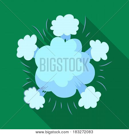 Explosion icon in flat design isolated on white background. Explosions symbol stock vector illustration.