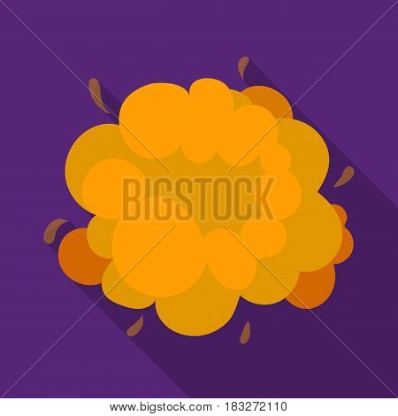 Explosion icon in flat design isolated on white background. Explosions symbol stock vector illustration.