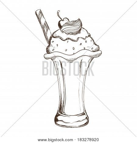 Delicious ice cream icon vector illustration graphic design