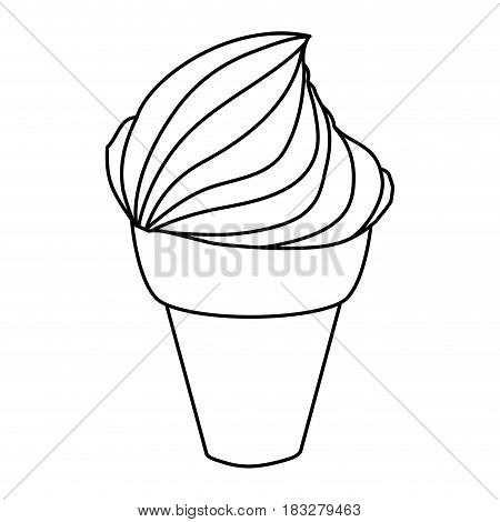 Delicious ice cream icon vector illustration graphic design