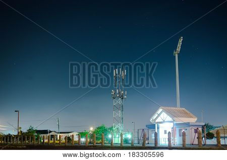 Night lights, Car park ticket boot , starry skys